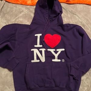 I HEART NY PURPLE HOODIE